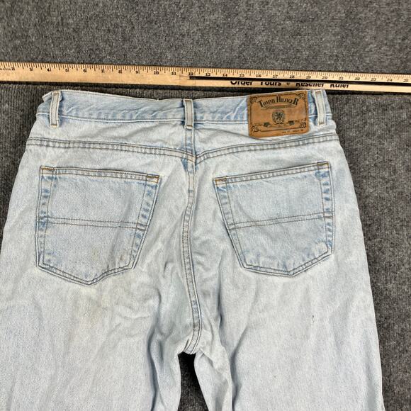 Tommy Hilfiger Jeans Mens 35x30 Light Wash Straight Leg Vintage Denim - Picture 9 of 11